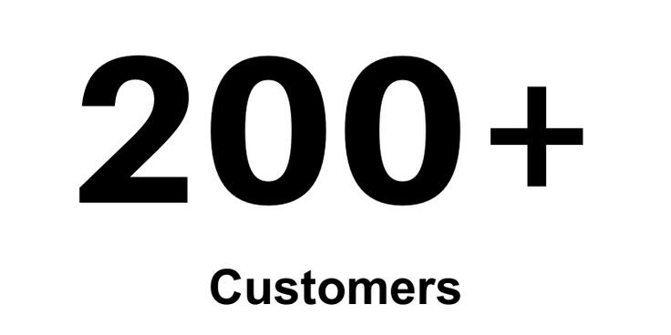 200+ customers